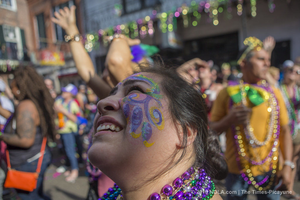 Lundi Gras in the French Quarter 2017